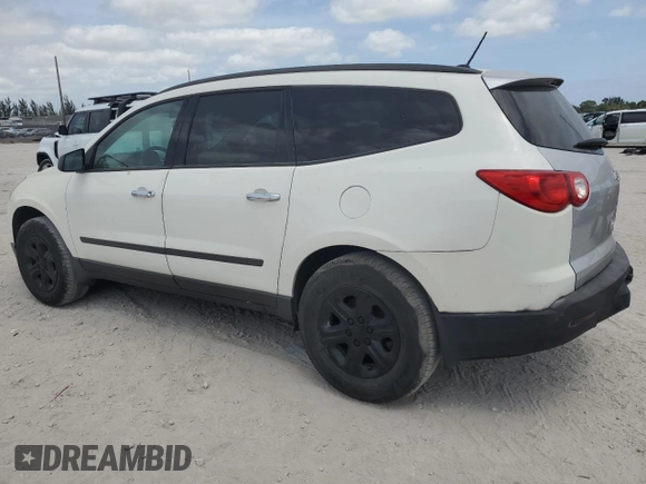 2012 Chevrolet Traverse LS with VIN 1GNKRFED8CJ161750, listed as a Copart auction lot 53997215 with 124,573 mi miles and Clean Title. Bid and sale history available at DreamBid. Image 2.