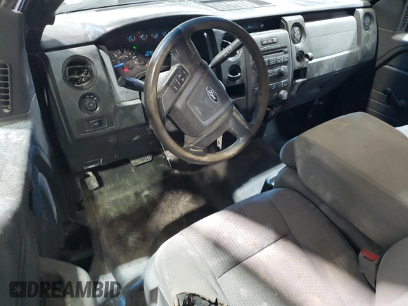 2013 Ford F-150 XL with VIN 1FTNF1CF0DKF22194, listed as a Copart auction lot 46987505 with 149,978 mi miles and Salvage title. Bid and sale history available at DreamBid. Image 8.