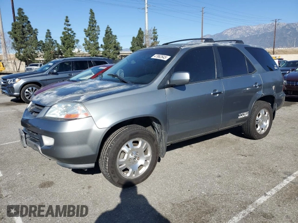 2001 Acura MDX with VIN 2HNYD18261H507334, listed as a Copart auction lot 47962645 with 255,947 mi miles and Salvage Title. Bid and sale history available at carsss.com. Image 1.