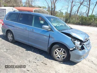 2007 Honda Odyssey EX-L with VIN 5FNRL38777B031517, listed as a IAAI auction lot 41850635 with 287,941 mi miles. Bid and sale history available at carsss.com. Image 1.