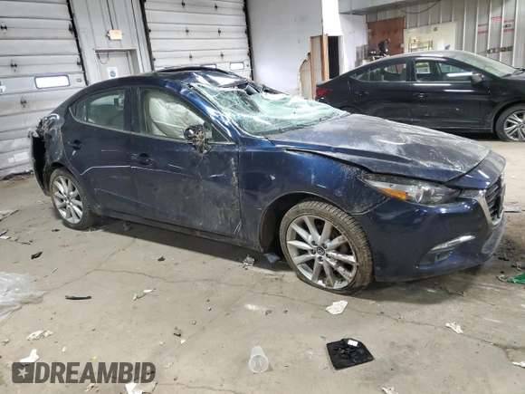 2017 Mazda 3 Grand Touring z VIN JM1BN1W38H1135914, wystawiony jako Copart lot #44387165 z przebiegiem Nie podano mil oraz Nie do naprawy • Non repairable. Historia ofert i sprzedaży dostępna na DreamBid. Obrazek 4.