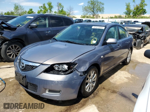 2007 Mazda 3 i Touring with VIN JM1BK12F771613103, listed as a Copart auction lot 52523994 with 259,387 mi miles and Salvage Title. Bid and sale history available at DreamBid. Image 1.