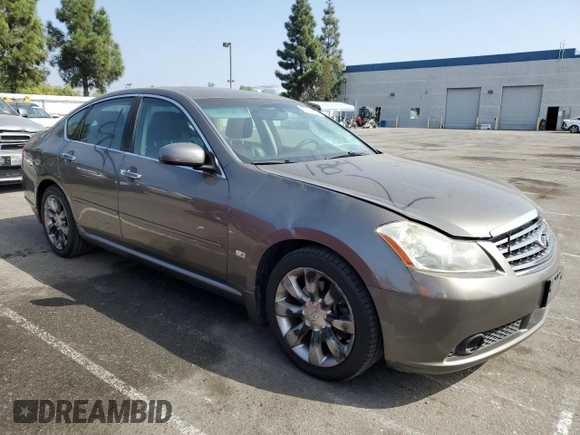 2007 Infiniti M Sport with VIN JNKAY01E77M302135, listed as a Copart auction lot 75959464 with 186,491 mi miles and Salvage Title. Bid and sale history available at DreamBid. Image 4.