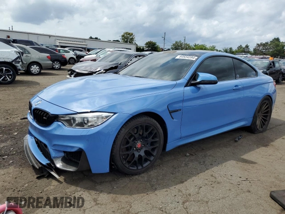 2015 BMW M4 with VIN WBS3R9C57FK332148, listed as a Copart auction lot 64934594 with 72,669 mi miles and Salvage Title. Bid and sale history available at carsss.com. Image 1.