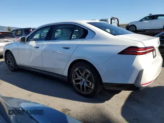 2024 BMW 5 Series 530i with VIN WBA43FJ07RCP91470, listed as a Copart auction lot 46079525 with 0 mi miles and Salvage Title. Bid and sale history available at carsss.com. Image 2.