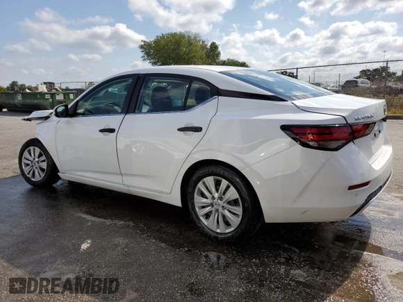 2025 Nissan Sentra S with VIN 3N1AB8BV6SY226576, listed as a Copart auction lot 54365435 with 7,478 mi miles and Non Repairable. Bid and sale history available at DreamBid. Image 2.