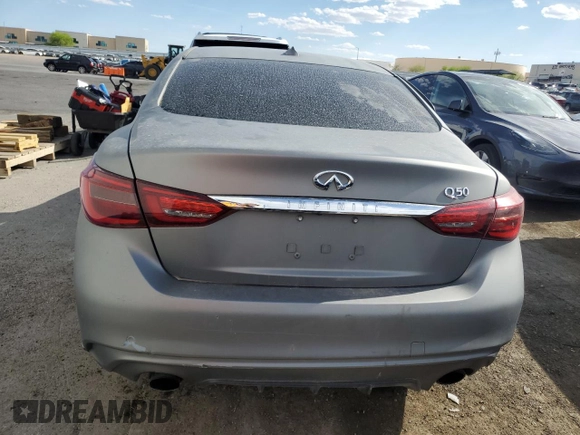 2017 Infiniti Q50 3.0t Premium with VIN JN1EV7AP4HM744493, listed as a Copart auction lot 54337105 with 101,685 mi miles and Clean Title. Bid and sale history available at carsss.com. Image 6.