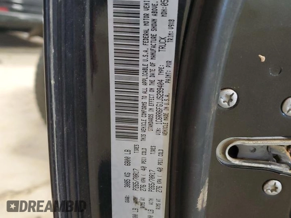 2018 Ram 1500 Tradesman with VIN 1C6RR6FG1JS299404, listed as a Copart auction lot 45655495 with 144,269 mi miles and Salvage title. Bid and sale history available at DreamBid. Image 13.