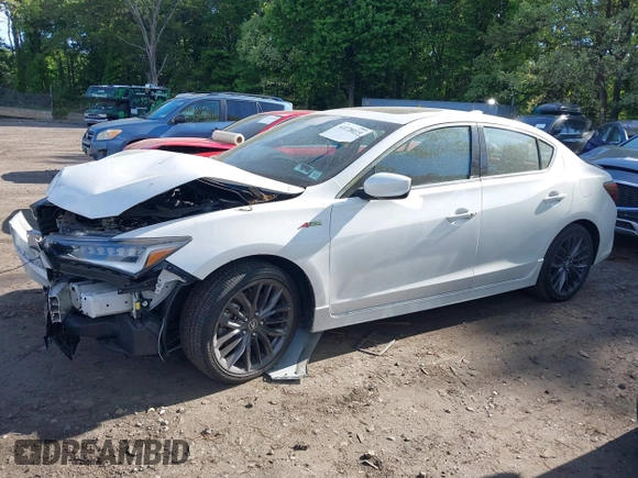 2022 Acura ILX Premium with VIN 19UDE2F82NA001049, listed as a IAAI auction lot 42278019 with 30,804 mi miles and . Bid and sale history available at DreamBid. Image 14.