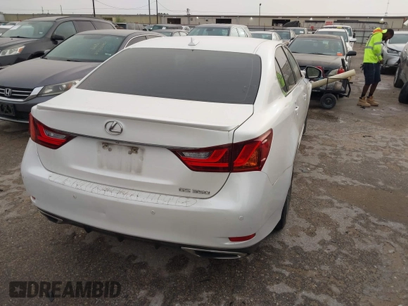 2013 Lexus GS 350 with VIN JTHBE1BL9D5025493, listed as a IAAI auction lot 41745485 with 117,528 mi miles. Bid and sale history available at carsss.com. Image 4.