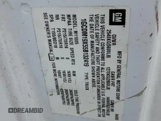 2005 Chevrolet Astro Cargo Van with VIN 1GCDM19X55B132419, listed as a Copart auction lot 45307505 with 201,023 mi miles and Salvage Title. Bid and sale history available at carsss.com. Image 13.