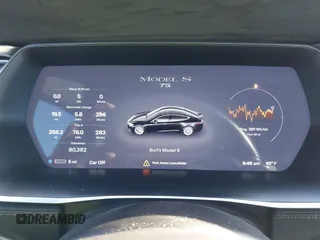 2017 Tesla Model S 60 with VIN 5YJSA1E19HF226094, listed as a IAAI auction lot 40931307 with 80,392 mi miles and . Bid and sale history available at DreamBid. Image 16.