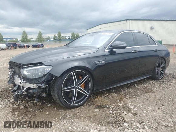 2021 Mercedes-Benz E 63 S AMG with VIN W1KZF8KB4MA997318, listed as a Copart auction lot 65971285 with 45,224 mi miles and Non repairable. Bid and sale history available at DreamBid. Image 1.