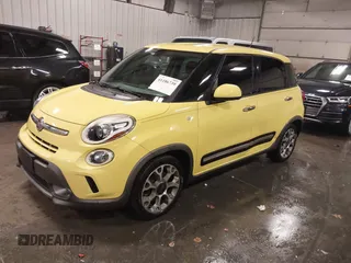 2015 FIAT 500L Urbana Trekking with VIN ZFBCFADH5FZ033844, listed as a IAAI auction lot 41186739 with 86,587 mi miles and . Bid and sale history available at DreamBid. Image 2.