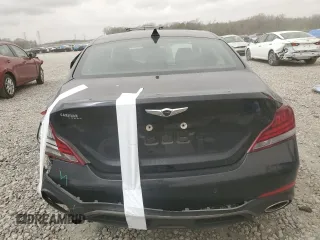 2021 Genesis G70 3.3T with VIN KMTG34LE0MU070859, listed as a Copart auction lot 49269845 with 47,988 mi miles and Salvage Title. Bid and sale history available at carsss.com. Image 6.