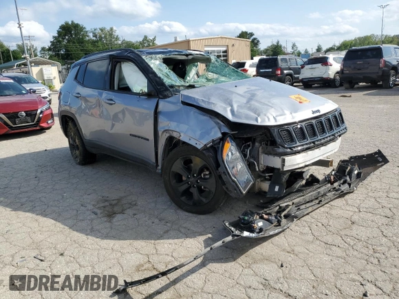 2018 Jeep Compass Altitude with VIN 3C4NJCBB2JT407423, listed as a Copart auction lot 65131134 with 66,605 mi miles and Salvage title. Bid and sale history available at DreamBid. Image 4.