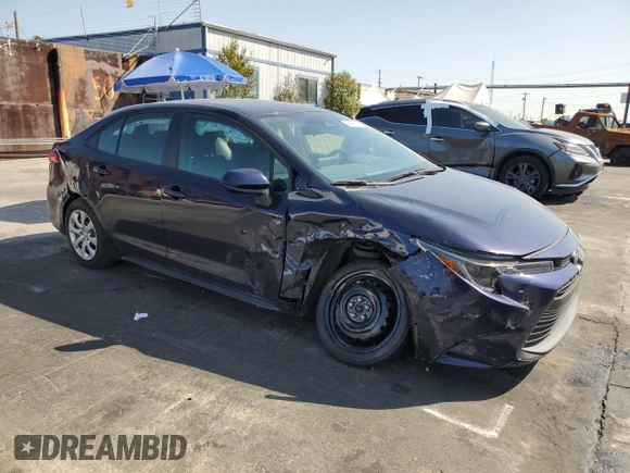 2024 Toyota Corolla LE with VIN 5YFB4MDE0RP144578, listed as a Copart auction lot 49483635 with 10,171 mi miles and Salvage Title. Bid and sale history available at carsss.com. Image 4.