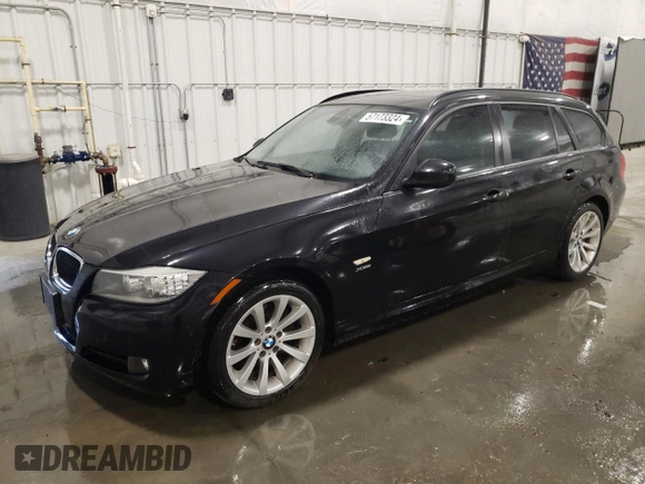 2012 BMW 3 Series 328i xDrive with VIN WBAUU3C55CA543158, listed as a Copart auction lot 57173324 with 92,648 mi miles and Clean Title. Bid and sale history available at DreamBid. Image 1.