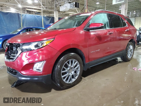 2018 Chevrolet Equinox Premier with VIN 2GNAXMEV5J6307661, listed as a Copart auction lot 52610485 with 107,223 mi miles and Salvage Title. Bid and sale history available at carsss.com. Image 1.