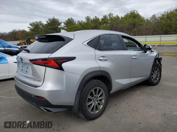 2019 Lexus NX 300 with VIN JTJBARBZ7K2198523, listed as a Copart auction lot 51774555 with 55,493 mi miles and Salvage Title. Bid and sale history available at DreamBid. Image 3.