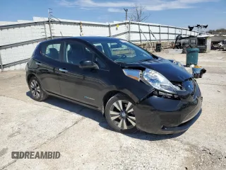 2014 Nissan LEAF SL with VIN 1N4AZ0CP7EC334248, listed as a Copart auction lot 52198325 with 57,659 mi miles and Salvage Title. Bid and sale history available at carsss.com. Image 4.