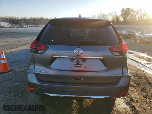2019 Nissan Rogue SV with VIN KNMAT2MT2KP507083, listed as a Copart auction lot 43407335 with 66,773 mi miles and Salvage Title. Bid and sale history available at DreamBid. Image 6.