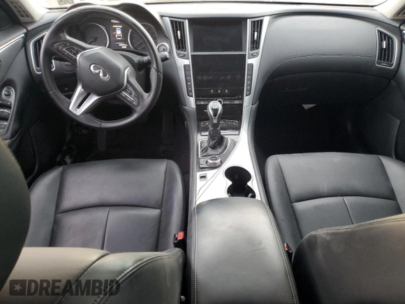 2020 Infiniti Q50 with VIN JN1EV7AR7LM255371, listed as a Copart auction lot 41490195 with 85,974 mi miles and Salvage Title. Bid and sale history available at DreamBid. Image 8.