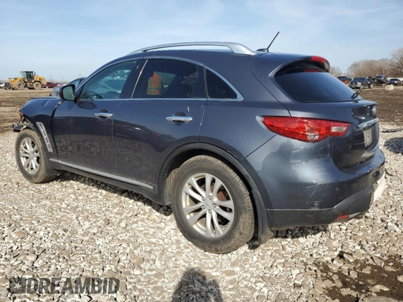 2011 Infiniti FX35 with VIN JN8AS1MW5BM140757, listed as a Copart auction lot 49504505 with 168,296 mi miles and Salvage Title. Bid and sale history available at carsss.com. Image 2.