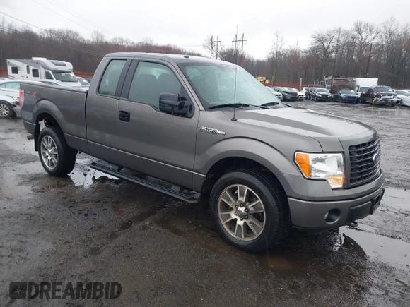 2014 Ford F-150 XL with VIN 1FTFX1EF8EFA97820, listed as a IAAI auction lot 41974347 with 148,018 mi miles. Bid and sale history available at carsss.com. Image 1.