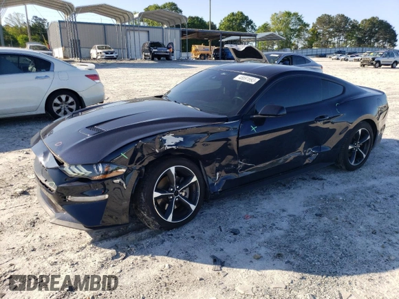 2021 Ford Mustang EcoBoost with VIN 1FA6P8TH0M5155409, listed as a Copart auction lot 48891693 with 45,011 mi miles. Bid and sale history available at carsss.com. Image 1.