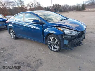 2014 Hyundai Elantra SE with VIN KMHDH4AE6EU130694, listed as a IAAI auction lot 41696190 with 121,588 mi miles. Bid and sale history available at carsss.com. Image 1.