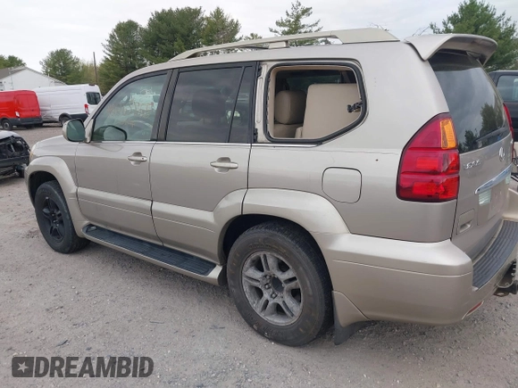 2003 Lexus GX 470 z VIN JTJBT20X230003105, wystawiony jako IAAI lot #42063855 z przebiegiem 204 004 mil mil oraz . Historia ofert i sprzedaży dostępna na DreamBid. Obrazek 3.