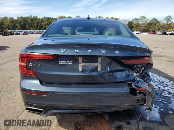 2021 Volvo S60 Momentum with VIN 7JR102TZXMG123619, listed as a Copart auction lot 89405775 with 35,316 mi miles and Salvage title. Bid and sale history available at DreamBid. Image 6.
