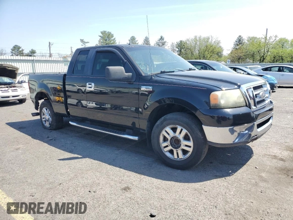 2007 Ford F-150 XLT with VIN 1FTPX14V67FA94527, listed as a Copart auction lot 54608495 with 220,824 mi miles and Salvage Title. Bid and sale history available at carsss.com. Image 4.