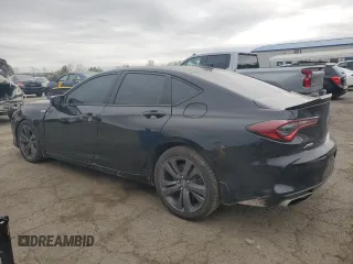 2022 Acura TLX w/A-Spec Package with VIN 19UUB5F51NA003892, listed as a Copart auction lot 53790725 with 52,986 mi miles and Salvage title. Bid and sale history available at DreamBid. Image 2.