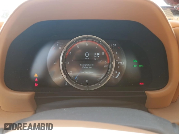 2018 Lexus LC 500h с VIN JTHHP5AY0JA004625, выставлен на аукционе Copart как лот 63081874 с пробегом 18 963 миль миль и Списание • Salvage title. История ставок и продаж доступна на DreamBid. Изображение 9.