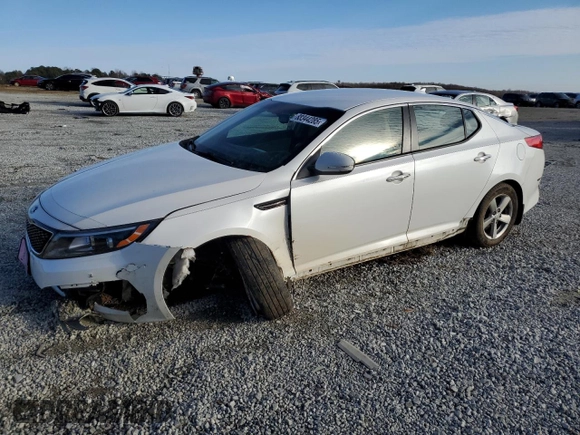 2015 Kia Optima LX with VIN KNAGM4A74F5631557, listed as a Copart auction lot 88344285 with 123,259 mi miles and Salvage Title. Bid and sale history available at carsss.com. Image 1.