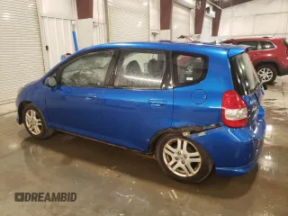 2007 Honda Fit Sport with VIN JHMGD38607S050939, listed as a Copart auction lot 53923425 with 184,416 mi miles and Clean Title. Bid and sale history available at carsss.com. Image 2.