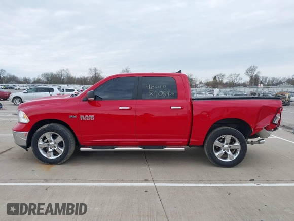 2018 Ram 1500 Big Horn with VIN 1C6RR7LT4JS294480, listed as a IAAI auction lot 41950943 with 81,089 mi miles and . Bid and sale history available at DreamBid. Image 14.