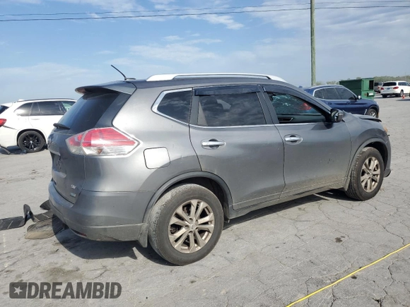 2014 Nissan Rogue SV with VIN 5N1AT2ML3EC794358, listed as a Copart auction lot 53094715 with 191,889 mi miles and Salvage Title. Bid and sale history available at carsss.com. Image 3.