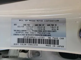 2019 Mazda Mazda3 Hatchback w/Preferred Pkg with VIN JM1BPAMMXK1140383, listed as a Copart auction lot 50467562 with 100,782 mi miles. Bid and sale history available at carsss.com. Image 10.
