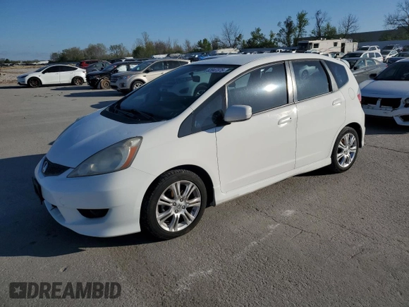 2009 Honda Fit Sport with VIN JHMGE88419C001626, listed as a Copart auction lot 52047375 with 154,585 mi miles and Salvage Title. Bid and sale history available at carsss.com. Image 1.