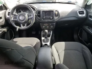 2018 Jeep Compass Sport with VIN 3C4NJCAB7JT140622, listed as a Copart auction lot 58162185 with 128,686 mi miles and Salvage title. Bid and sale history available at DreamBid. Image 8.