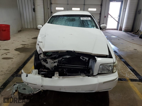 2009 Mercury Grand Marquis LS with VIN 2MEHM75VX9X618590, listed as a Copart auction lot 53475205 with 110,097 mi miles and Salvage Title. Bid and sale history available at carsss.com. Image 5.