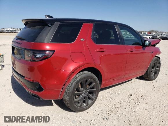2021 Land Rover Discovery Sport SE R-Dynamic with VIN SALCL2FX5MH898468, listed as a Copart auction lot 86905244 with 47,973 mi miles and Salvage Title. Bid and sale history available at carsss.com. Image 3.