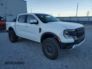 2024 Ford Ranger LARIAT with VIN 1FTER4KH0RLE09682, listed as a Copart auction lot 87898935 with 16,595 mi miles and Salvage Title. Bid and sale history available at carsss.com. Image 4.
