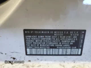 2020 Volkswagen Jetta GLI S z VIN 3VW6T7BU8LM023759, wystawiony jako Copart lot #54990045 z przebiegiem 43 553 mil mil oraz Szkody całkowita. Historia ofert i sprzedaży dostępna na DreamBid. Obrazek 13.