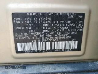 2010 Subaru Outback Limited Power Moon z VIN 4S4BRBKC7A3342851, wystawiony jako Copart lot #58939705 z przebiegiem 253 894 mil mil oraz Szkoda całkowita • Salvage title. Historia ofert i sprzedaży dostępna na DreamBid. Obrazek 12.