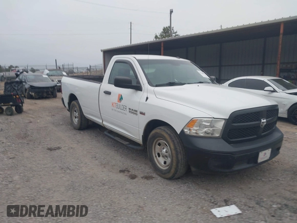 2015 Ram 1500 Tradesman with VIN 3C6JR6DT2FG596077, listed as a IAAI auction lot 41358083 with 285,445 mi miles and . Bid and sale history available at DreamBid. Image 1.