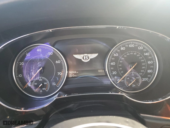 2019 Bentley Bentayga V8 with VIN SJAAM2ZV4KC024727, listed as a Copart auction lot 80631684 with 38304 miles and Non Repairable. Bid and sale history available at carsss.com. Image 8.